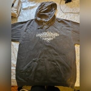 Men's vintage oversized hoodie‎ sweatshirt printed with The Berkshires, sz. L